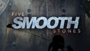 Five Smooth Stones" text over a dark, ornate background with a silhouetted figure.