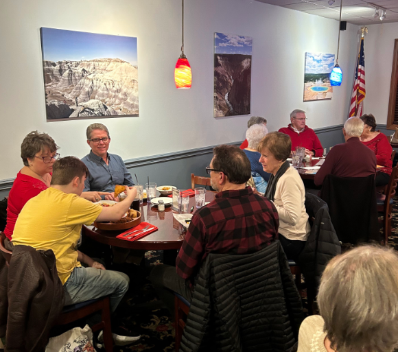 group of people sharing a meal