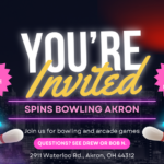 Lakeview Christian Church invites 6-12 grade to bowling & arcade games May 14th 5:30pm at Spins Bowling Akron